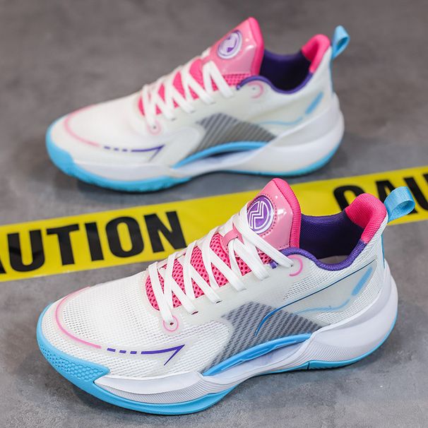 Ultra-lightweight basketball shoes men's professional guards solid sneakers summer breathable single mesh sneakers_desvips.com