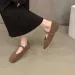 Women's Soft Leather Round Toe Ballet Flats Slip-On Casual Spring Shoes 4 656fc_desvips.com