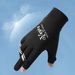 Cycling Gloves Sun Protection Gloves For Men Summer Fingerless Thin Ice Silk Breathable Letter Leak Two Finger Cycling Driving Fishing Gloves_desvips.com