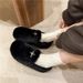 2023 New Autumn And Winter One Step Padded Veet Warm Cotton With Bean Single Shoes_desvips.com