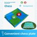 Multipurpose PVC Game Mat - Giant Playmat For Kids With Chess Snakes & Ladders And Checkers - Portable Outdoor/Indoor Family Board Game_desvips.com
