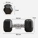 Ensemble D'haltères Courtes Hexagonaux Total 16 Kg - Entraînement Musculaire & Haltérophilie - Métal Caoutchouc Noir_desvips.com
