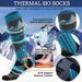 YANBIGUO 2 Pairs Thicken Ski Socks,Thermal Warm Winter Knee-High Snowbo Skiing Sock For_desvips.com