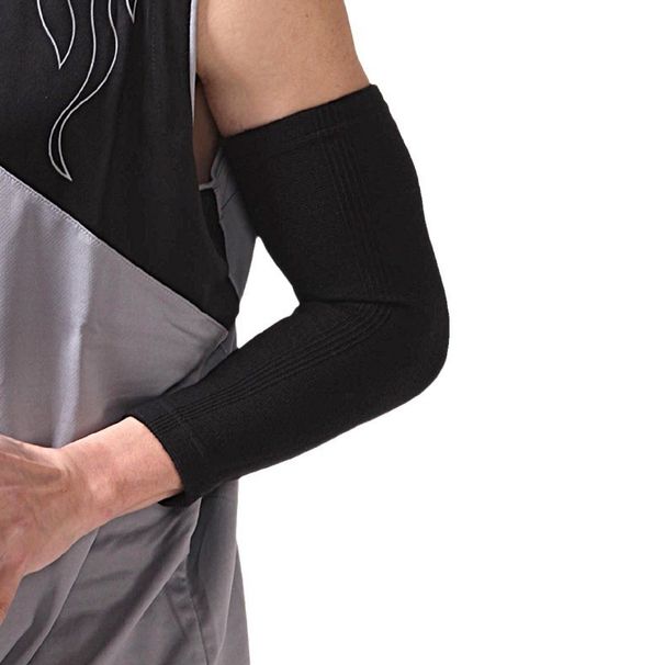 Compression Elbow Sleeve For Basketball & Sports – Breathable Knit Support With Moisture-Wicking, Joint Protection For Men & Women (S/M/L/XL)_desvips.com