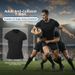 Youth Soccer Goalkeeper Protective Suit, Armor, Chest Protector, Rugby Uniform, Honeycomb Protective Basketball Tight Fitting Short Sleeved Shirt_desvips.com