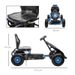 Kinder-Gokart, Mit Pedalen, Verstellbarem Sitz, In- Und Outdoor, Ab 5 Jahren, Blau+schwarz, 121 X 58 X 61 Cm_desvips.com