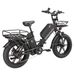 SINOHON Delivery Pro Max Folding Electric Bike With Dual-Battery, Front Basket & Rear Cargo Rack_desvips.com