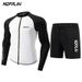 Korean New Style Two-Piece Diving Quick-Dry Sun Protection Men's Sleeve Long Pants Jellyfish Swimsuit Plus Size Surfing_desvips.com