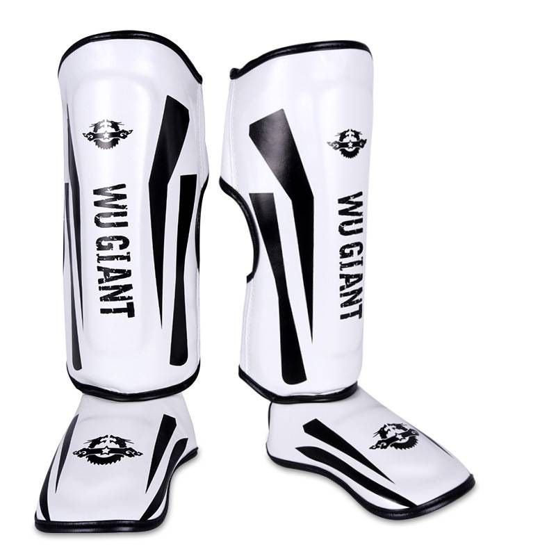Professional Muay Thai Shin Guards With Instep Protection – High-Density Foam Padding For Kickboxing, MMA, And Martial Arts Training_desvips.com