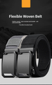 Toothless Automatic Buckle Men's Military Training Casual Canvas Nylon Youth Belt_desvips.com