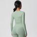 Nude Feel Brushed Yoga Wear Quick Drying Sports Base Layer Long Sleeved Top for Casual Outdoor Running Fitness Tight Fitting_desvips.com