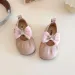 Girls Flats 2025 Fashion Infant Bow Little Kids Soft Sole Pleated Casual Shoes Cutefeet for Toddler Party Wedding Sizes_desvips.com