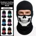 Outdoor Cycling Skull Mask Road Bike Riding Face Mask Neck Warmer Half Face Ghost Print Hood Unisex Sports Accessory_desvips.com