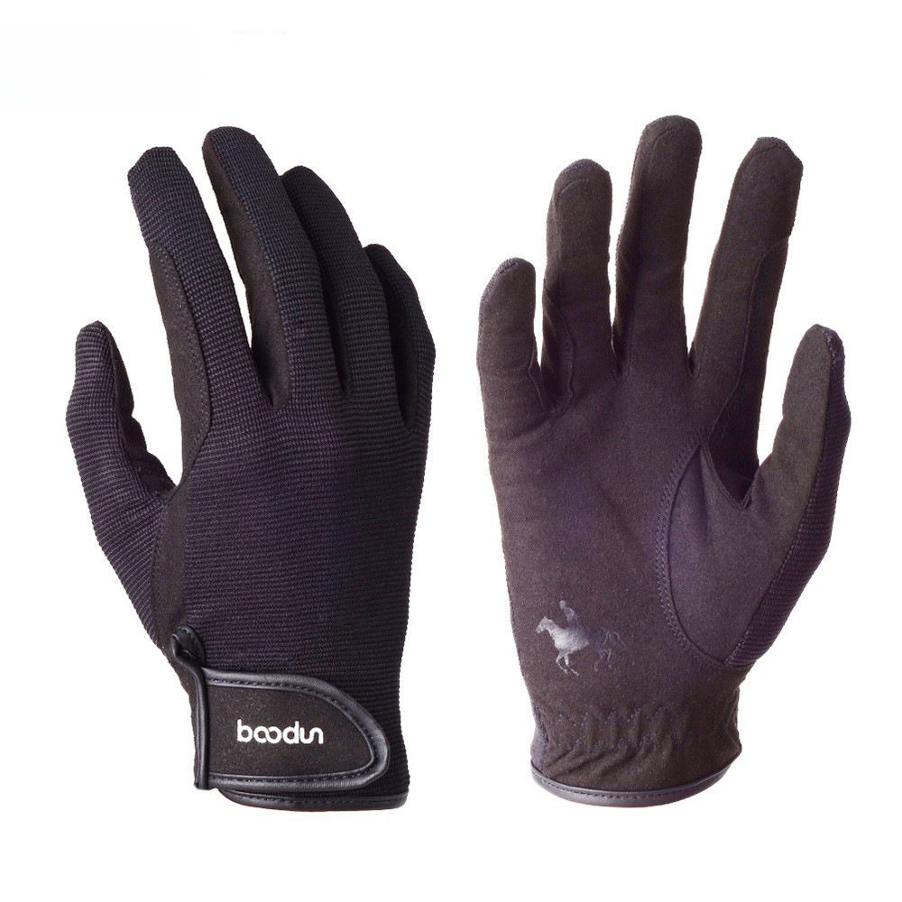 Durable Equestrian Gloves For Riding, Unisex Full Finger Microfiber_desvips.com