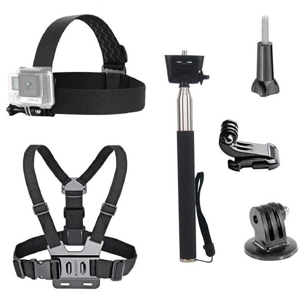Accessories Bundle Kit Head Strap Mount/Chest Harness/Selfie Stick For Gopro Hero 13 12 11 10 9 8 7 6 5 4 3 2/AKASO EK7000/Brave_desvips.com