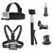 Accessories Bundle Kit Head Strap Mount/Chest Harness/Selfie Stick For Gopro Hero 13 12 11 10 9 8 7 6 5 4 3 2/AKASO EK7000/Brave_desvips.com