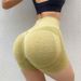 Fitness Shorts Sports High Waist Tummy Control Breathable Elastic Peach Hip Lift Tight Anti-Exposure Quick-Dry Yoga_desvips.com