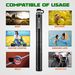 ROCKBROS bicycle mini pumps frame pump with pressure gauge and Presta Schrader valves 160 PSI_desvips.com