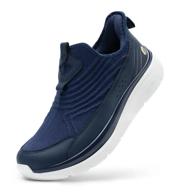 Fitville Wide MenS SlipOn Running Shoes Lightweight Breathable Outdoor Casual Sports Walking Sneakers For Swollen Feet_desvips.com