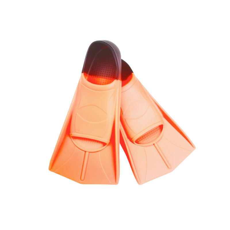 Swimming flippers freestyle silicone short flippers for children diving frog training diving equipment_desvips.com