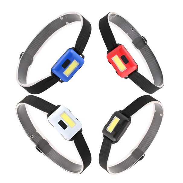 Cross-Border COB LED Outdoor Lighting Integrated 3AAA Mini Head-Mounted Flashlight Strong Light Headlamp_desvips.com