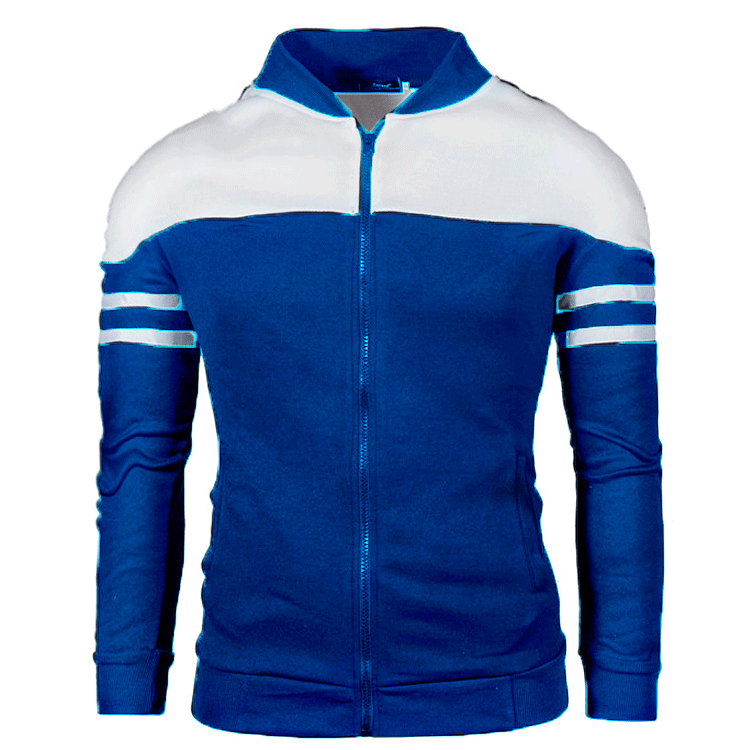Men's Clothing new style, men's casual jackets, color matching fleece sweatshirts J02_desvips.com