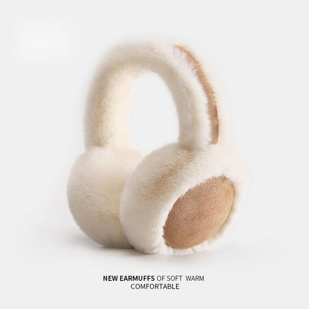 Suede Velvet For Women Winter Korean Version Fleece-Lined Warm Covers Cycling Cold-Proof Warmers Frost-Proof Ear Muffs_desvips.com