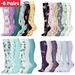 6Pairs Multi-color Compression Long Golfs Tube Men Women Over Knee Compress Outdoor Running Nursing Calf Socks_desvips.com
