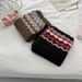 Fair Isle Christmas Element Jacquard Knitted Scarf For Women Fashionable Vsatile Wint Korean Style Student Neck_desvips.com