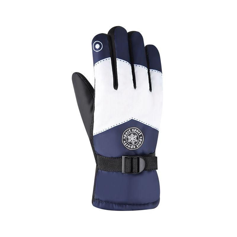 001 2025 New Winter Ski Motorcycle Fleece Lined Thickened Warm Delivery Riding Cold-Proof Gloves_desvips.com