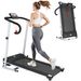 Tapis Roulant Pieghevole Con Inclinazione, Tapis Roulant Elettrico Portatile Con Schermo LCD, Velocità 1-10 Km/h, Ruote, Impugnatura, Per Home, E Ufficio, Nero_desvips.com