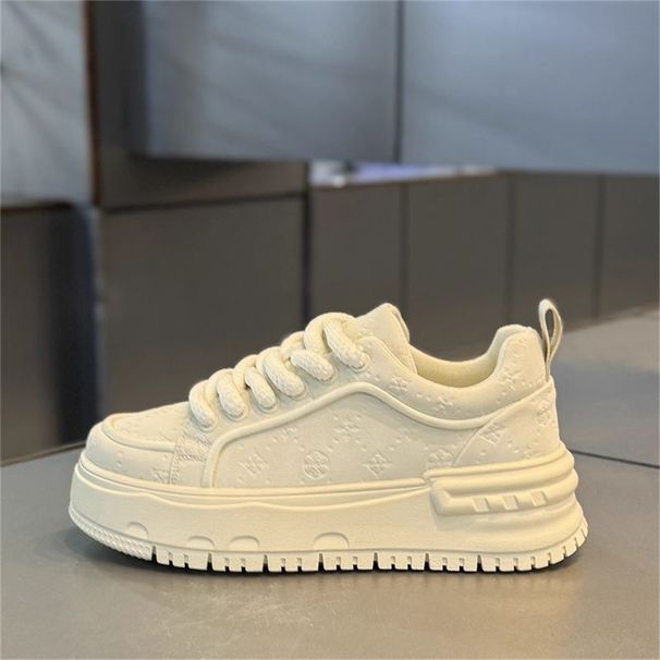 2026 Fashion Sneakers Skateboarding Shoes Youth/Men Low Top Lace-Up Thick Sole Non-Slip Wear-Resistant Running Shoes_desvips.com