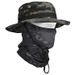 Fishing Hat With Face Shield Set, Cycling Sunshade Face Mask, Outdoor Sun Protection Breathable Hiking Hat_desvips.com