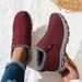 Women's Winter Cotton Shoes - Warm Fleece-Lined Snow Boots For Outdoor Activities, Comfortable & Breathable, Plus Size Available_desvips.com