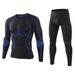 Outdoor Men's Training Thermal Export Body Shaping Knitted Underwear Sports Set Physical Fitness Suit No.2_desvips.com