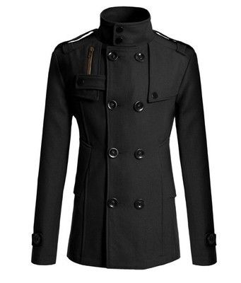 Men's trench coat Men's tweed coat for men_desvips.com