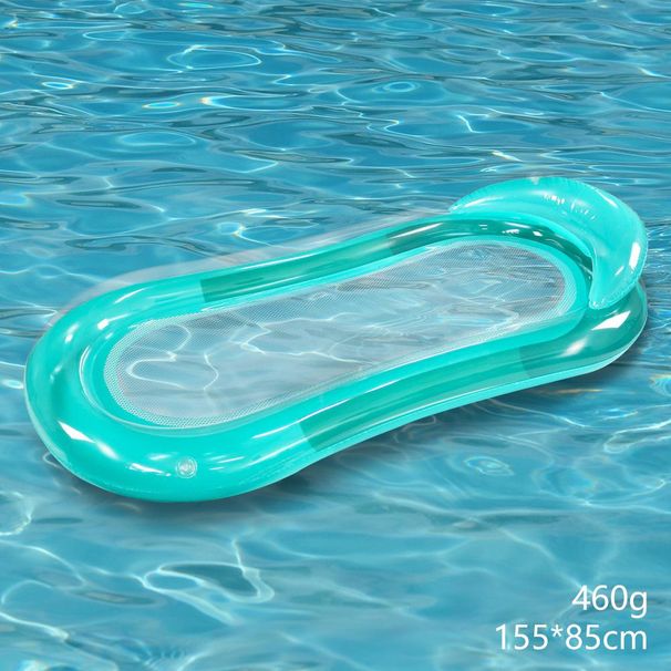 Inflatable Pool Lounge Chair Extra Wide PVC Floating Bed With Adjustable Backrest For Adults Beach Lake Relaxation_desvips.com