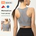 Yiwu Sports Factory Fixed One-piece Cup High-strength Shockproof Bra Fitness Running Yoga Wear Vest Women_desvips.com