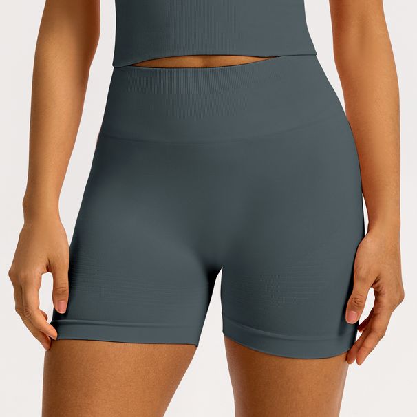 Seamless High Waisted Yoga Shorts, Peach Shaped Buttock Lifting Fitness Pants, Suitable For Wearing As Outerwear, Running, High Elastic Sports Shorts_desvips.com