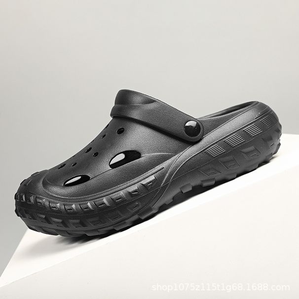 Men's Breathable Hole Shoes - Summer Outdoor & Indoor Sandals (Anti-Slip & Odor-Free Soft Cushion Sole Wide Sizes Beach & Home Wear)_desvips.com