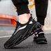 RenMou 2024 Men's New Mesh Breathable Thick Bottom Comfortable Sports And Leisure Versatile Low Top Running Shoes For Men Exclusive Supply_desvips.com