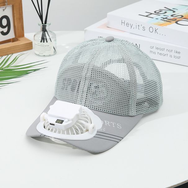 Adult Summer Rechargeable Smart With Fan Breathable Unisex Outdoor Travel Protection Quick-Dry Sun Hat_desvips.com