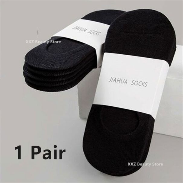 1/5/10/20 Pairs Summer Autumn Boat For Men Women Non-slip Silicone Invisible Cotton Socks Male Ankle Sock Slippers_desvips.com