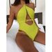 tide brand laceup one piece swimsuit backl bikini for women_desvips.com