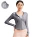 Notting Summer Women's UV Protection Sunscreen Jacket Thin Slimming Hooded Outdoor Skin Clothing For Summer Running Tights_desvips.com
