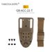 Tactical 360° Rotating Base Adapter Plate For MOLLE Belt & Leg Straps - Universal Fit For Outdoor Gear (Black/Coyote)_desvips.com