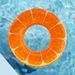 Thickened PVC Fruit Pool Floats Inflatable Orange Grape Lemon Swimming Rings For Adults High Buoyancy Water Play Relaxation_desvips.com