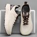 Wide Box Toe Sneakers Platform Soles Fashion Casual Sports Shoes Men Running Walking_desvips.com