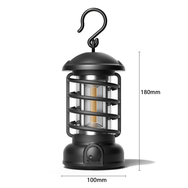 New Outdoor Camping Tent Portable Lantern Gift Ningbo Retro Rechargeable Camp Light Wholesale_desvips.com