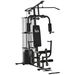 Kraftstation Fitnessstation Fitnessgerät Multifunktion Krafttraining Multistation Trainingsstation Mit Latzug Butterflystange 45kg Gewichten Seil, Fitnessgeräte Für Zuhause Schwarz_desvips.com